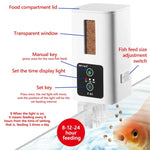 XINMA F-01 400ml Fischbecken Automatisches Fütterungsgerät Aquarium Intelligente Zeitschaltuhr Hochleistungs-Fischfutterautomat