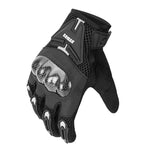 SOMAN Motorradfahr Handschuhe Anti-Sturz Atmungsaktiv Rutschfest Carbonfaser, M, L, XL, XXL