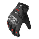 SOMAN Motorradfahr Handschuhe Anti-Sturz Atmungsaktiv Rutschfest Carbonfaser, M, L, XL, XXL
