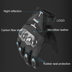SOMAN Motorradfahr Handschuhe Anti-Sturz Atmungsaktiv Rutschfest Carbonfaser, M, L, XL, XXL
