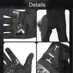 SOMAN Motorradfahr Handschuhe Anti-Sturz Atmungsaktiv Rutschfest Carbonfaser, M, L, XL, XXL