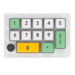 MKESPN 13 Tasten RGB Multifunktions-Makro-Programmierung Mechanisches Tastenfeld kabelgebunden mit Drehknopf-Tastatur