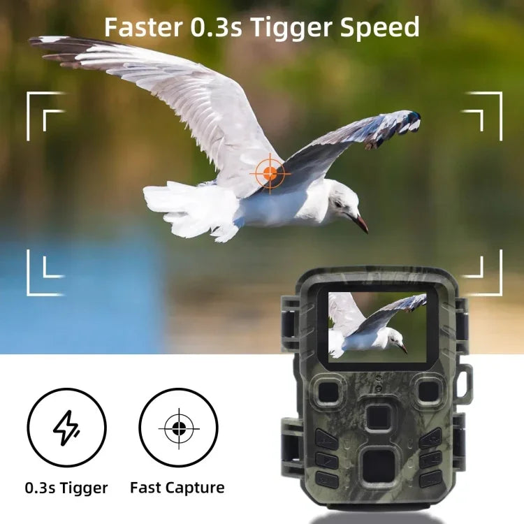 20 MP 1080P Wildkamera mit Nachtsicht für die Wildbeobachtung, MiNi301
