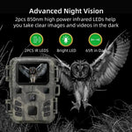 20 MP 1080P Wildkamera mit Nachtsicht für die Wildbeobachtung, MiNi301