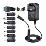 30W USB Interface Adjustable Power Adapter With Power Monitoring LED Light, US Plug, EU Plug, UK Plug, AU Plug