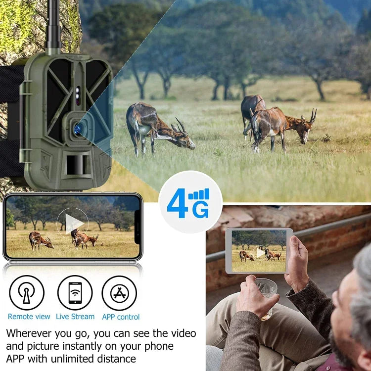 4K 4G Outdoor-Überwachungskamera, Fernsteuerung per Handy zur jederzeitigen Anzeige von Fotos/Videos, HC-940Pro-Li