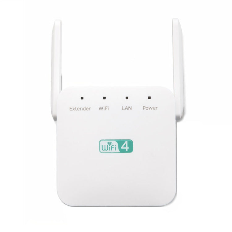 2,4G 300M Wi-Fi-Verstärker Langstrecken-WiFi-Repeater Drahtloser Signalverstärker, US-Stecker Weiß, EU-Stecker Weiß, UK-Stecker Weiß, US-Stecker Schwarz, EU-Stecker Schwarz, UK-Stecker Schwarz