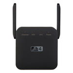 2,4G 300M Wi-Fi-Verstärker Langstrecken-WiFi-Repeater Drahtloser Signalverstärker, US-Stecker Weiß, EU-Stecker Weiß, UK-Stecker Weiß, US-Stecker Schwarz, EU-Stecker Schwarz, UK-Stecker Schwarz