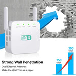 2,4G 300M Wi-Fi-Verstärker Langstrecken-WiFi-Repeater Drahtloser Signalverstärker, US-Stecker Weiß, EU-Stecker Weiß, UK-Stecker Weiß, US-Stecker Schwarz, EU-Stecker Schwarz, UK-Stecker Schwarz
