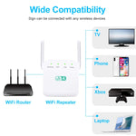 2,4G 300M Wi-Fi-Verstärker Langstrecken-WiFi-Repeater Drahtloser Signalverstärker, US-Stecker Weiß, EU-Stecker Weiß, UK-Stecker Weiß, US-Stecker Schwarz, EU-Stecker Schwarz, UK-Stecker Schwarz