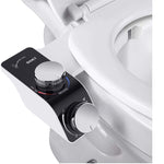 Bidet-Toilettenaufsatz mit warmem und kaltem Doppeldüsen-Waschmodus für die persönliche Hygiene, 7/8 für Nordamerika, 1/2 für Asien/Australien/UK, 3/8 für Europa