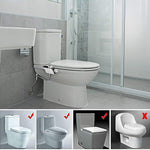Bidet-Toilettenaufsatz mit warmem und kaltem Doppeldüsen-Waschmodus für die persönliche Hygiene, 7/8 für Nordamerika, 1/2 für Asien/Australien/UK, 3/8 für Europa
