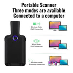 HC101D 2D Bluetooth Barcode-Scanner kabelloser Rückclip Telefon Barcode-Leser, 2D Mitte, 2D Seite
