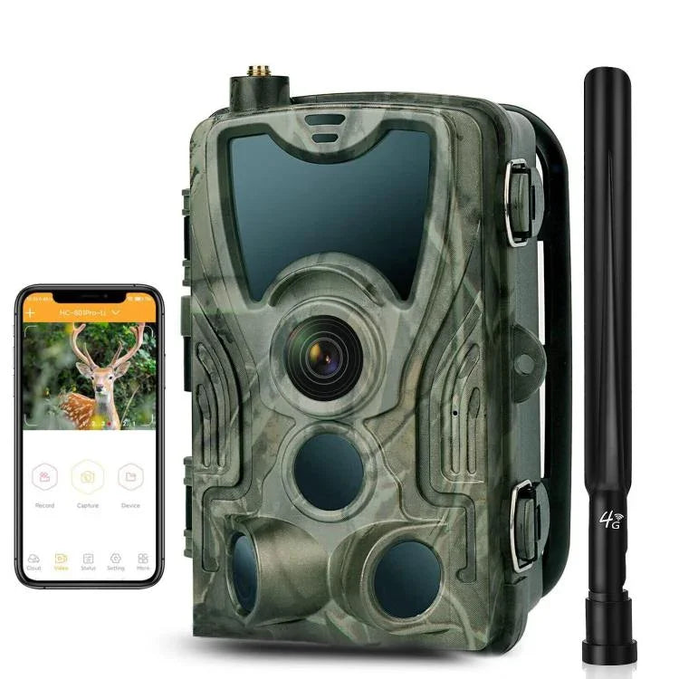 HC-801Pro 4K 4G Outdoor Jagdkamera App-Fernbedienung zur jederzeitigen Anzeige von Fotos und Videos auf dem Mobiltelefon, EU-Stecker, US-Stecker, AU-Stecker