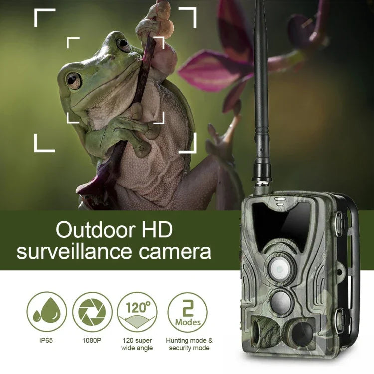 HC-801Pro 4K 4G Outdoor Jagdkamera App-Fernbedienung zur jederzeitigen Anzeige von Fotos und Videos auf dem Mobiltelefon, EU-Stecker, US-Stecker, AU-Stecker
