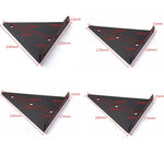 Tragende unsichtbare Dreiecks-Wandregalhalterung mit Schrauben, 140x130mm Schwarz, 170x130mm Schwarz, 230x170mm Schwarz, 280x170mm Schwarz, 140x130mm Weiß, 170x130mm Weiß, 230x170mm Weiß, 280x170mm Weiß