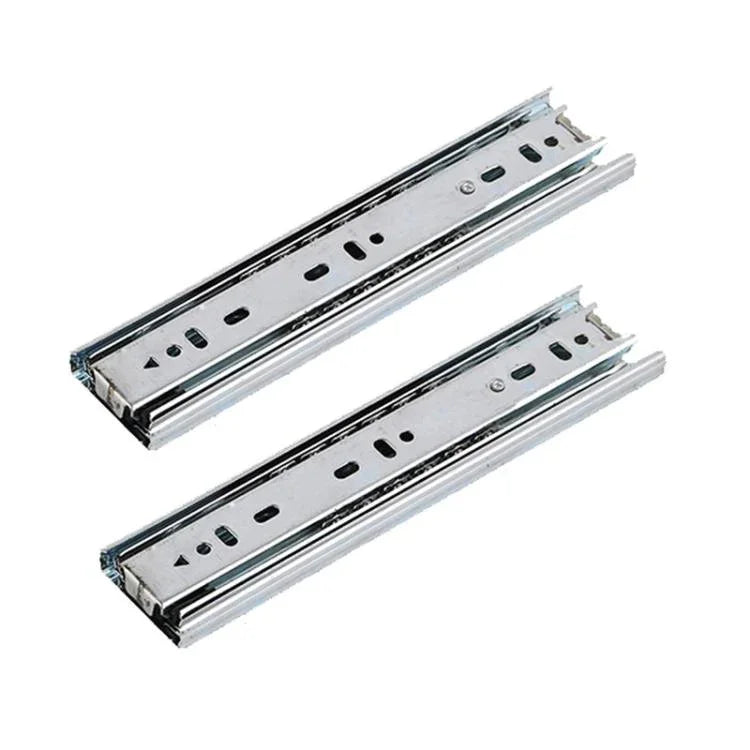 1 Paar verdickte dreiteilige Kugelführungsschiene, gedämpfter Schubladenauszug, 4 Zoll 10 cm, 6 Zoll 16 cm, 8 Zoll 20 cm