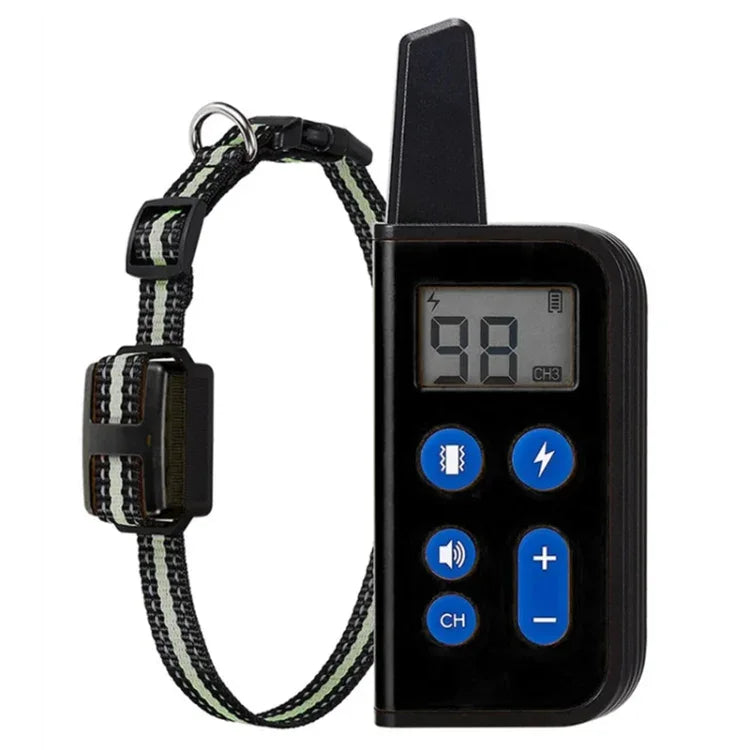 800 m Fernbedienung Hundetrainer Antibellhalsband mit Elektroschock und Vibration