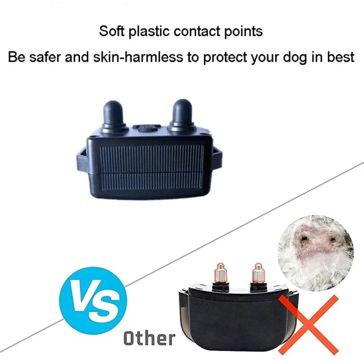 800 m Fernbedienung Hundetrainer Antibellhalsband mit Elektroschock und Vibration
