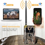 20MP 2K Wildkamera Jagdkamera Fotofalle Nachtsicht 4G SMS MMS SMTP Mobilfunk Überwachungskamera, HC-900LTE