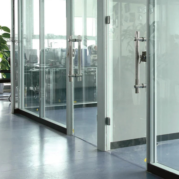 Glastürband Möbelgehäuse Türbeschläge, Weltraum-Aluminium, Rostfreier Edelstahl