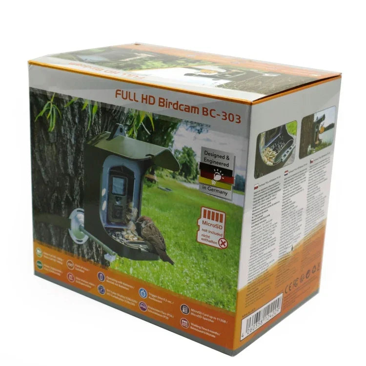 BC303 Vogelfutterspender Outdoor Wildkamera Vogelbeobachtungskamera mit Bewegungssensor