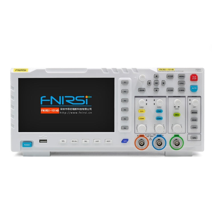 FNIRSI 2-in-1 Dual-Kanal 100M Bandbreite Digitaloszilloskop 1GS Abtast-Signalgenerator, EU-Stecker, 1014D, 1014D + P4100 Sonde