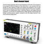 FNIRSI 2-in-1 Dual-Kanal 100M Bandbreite Digitaloszilloskop 1GS Abtast-Signalgenerator, EU-Stecker, 1014D, 1014D + P4100 Sonde