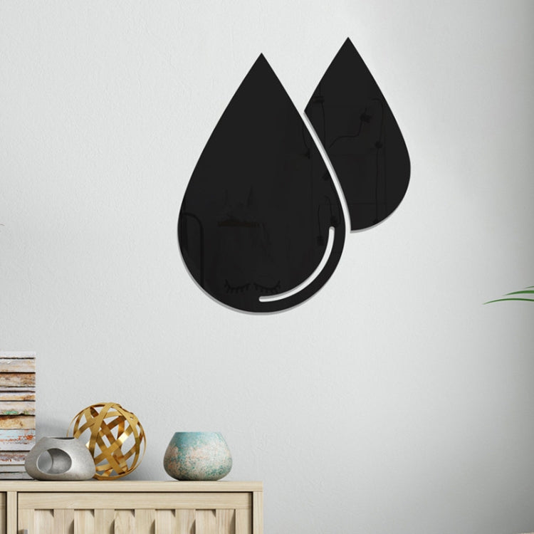 2Stk./Set Acryl Wassertropfen Spiegel Stereo Wandaufkleber Wohnzimmer Schlafzimmer Dekorative Aufkleber Weicher Spiegel, Wassertropfen