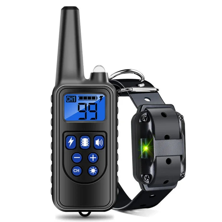 800 m Fernbedienung, Antibell-Hundetrainer, intelligentes Anti-Störungs-Vibrationshalsband, mit 1 Halsband, mit 2 Halsbändern, mit 3 Halsbändern