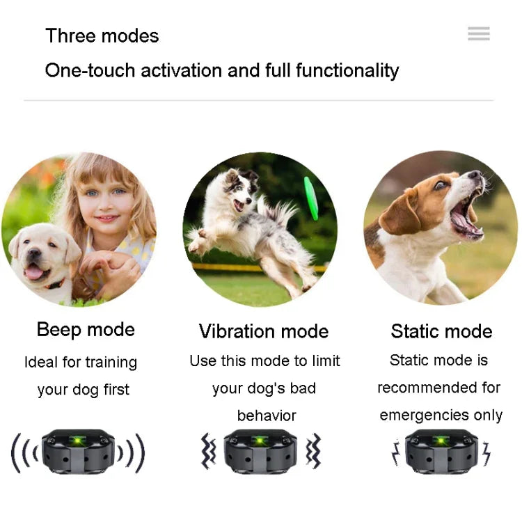 800 m Fernbedienung, Antibell-Hundetrainer, intelligentes Anti-Störungs-Vibrationshalsband, mit 1 Halsband, mit 2 Halsbändern, mit 3 Halsbändern