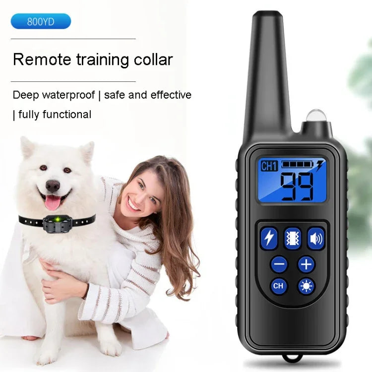 800 m Fernbedienung, Antibell-Hundetrainer, intelligentes Anti-Störungs-Vibrationshalsband, mit 1 Halsband, mit 2 Halsbändern, mit 3 Halsbändern