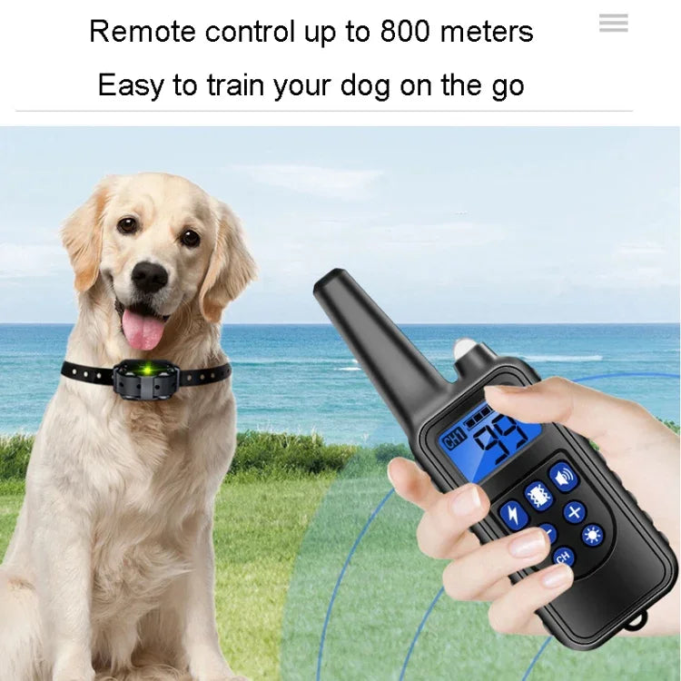 800 m Fernbedienung, Antibell-Hundetrainer, intelligentes Anti-Störungs-Vibrationshalsband, mit 1 Halsband, mit 2 Halsbändern, mit 3 Halsbändern