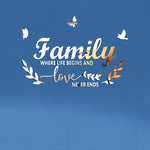 Acryl "Familylove" Stereoskopische Spiegel Wandaufkleber Selbstklebende Dekoration Weicher Spiegel, Familylove