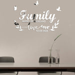 Acryl "Familylove" Stereoskopische Spiegel Wandaufkleber Selbstklebende Dekoration Weicher Spiegel, Familylove