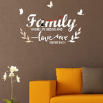 Acryl "Familylove" Stereoskopische Spiegel Wandaufkleber Selbstklebende Dekoration Weicher Spiegel, Familylove
