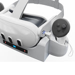 For Meta Quest 3 VR Helmet Charging Base Wall-mounted Fast Charging Rack With LED Indicator