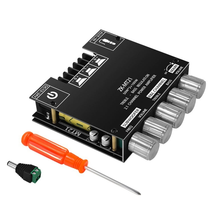 ZK-MT21 50W x 2+100W 2.1 Kanal Bluetooth Digitalverstärkermodul, ZK-MT21