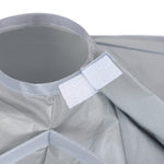 PE Material Haarschnitt Cape 60cm Regenschirm-Design Salon Friseurumhang Für Haarfärbung Dauerwelle, PE
