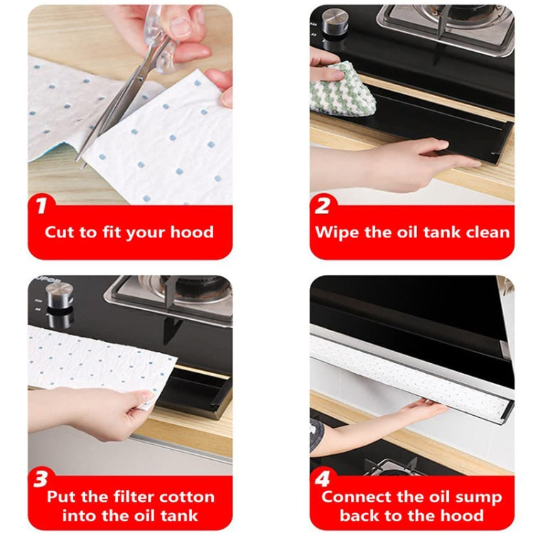 10 Stk./Packung Einweg-Ölrillen-Saugpapier für Dunstabzugshauben, 7x90cm Standard, 10x90cm Standard, 7x90cm Verstärkt, 10x90cm Verstärkt