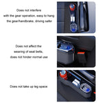Digital Display Multifunctional Super Fast Charging Car Seat Gap Storage Box, Without Wireless Charging, With Wireless Charging