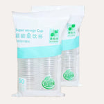50 Stück/Packung 180 ml Einwegbecher Transparent PP Verdickter Flugzeugwasserbecher