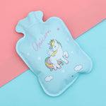 Cartoon wassergefüllte Wärmflasche, Mini, hohe Dichte, PVC, Winter, Wärmebeutel, Stil und Farbe zufällige Lieferung, klein 17x11cm, groß 14.5x21cm