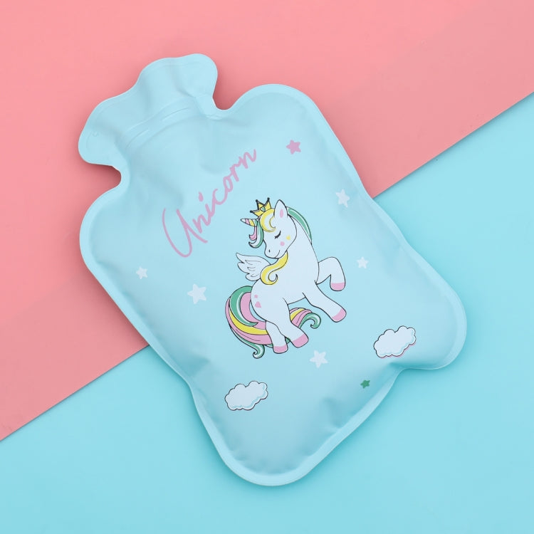 Cartoon wassergefüllte Wärmflasche, Mini, hohe Dichte, PVC, Winter, Wärmebeutel, Stil und Farbe zufällige Lieferung, klein 17x11cm, groß 14.5x21cm