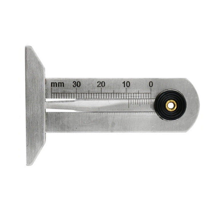 Stainless Steel Tire Tread Vernier Depth Gauge, 0-30mm, 0-50mm, 0-60mm
