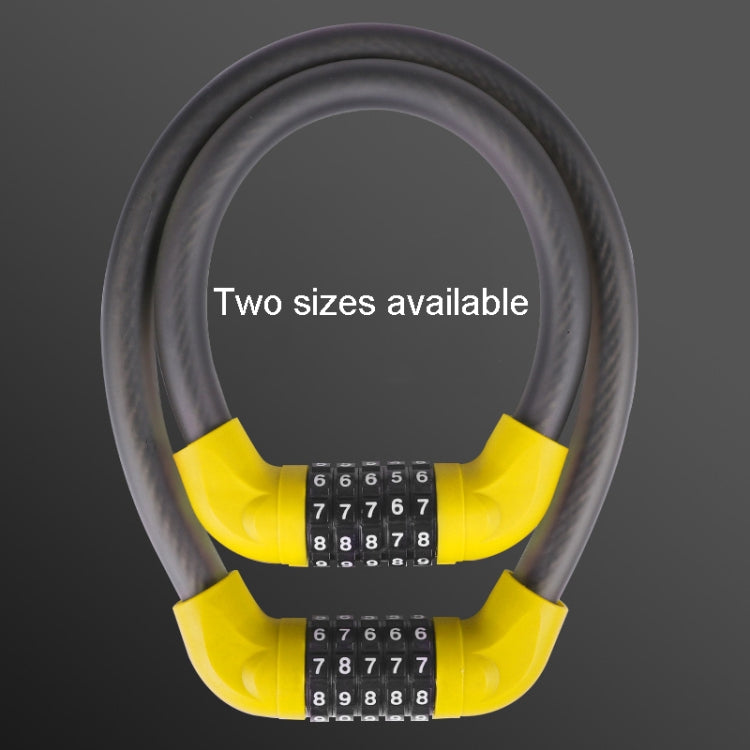Fahrrad und E-Fahrzeug 5-stelliges Zahlenschloss Sicherheits-Diebstahlschutz Fahrradschloss, 40 x 1,72cm, 57 x 1,72cm