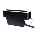 Car Seat Gap Storage Box with 2 USB Charging Port, Principal Driver Silver, Co-pilot Silver, Principal Driver Red, Co-pilot Red, Principal Driver Gray, Co-pilot Gray