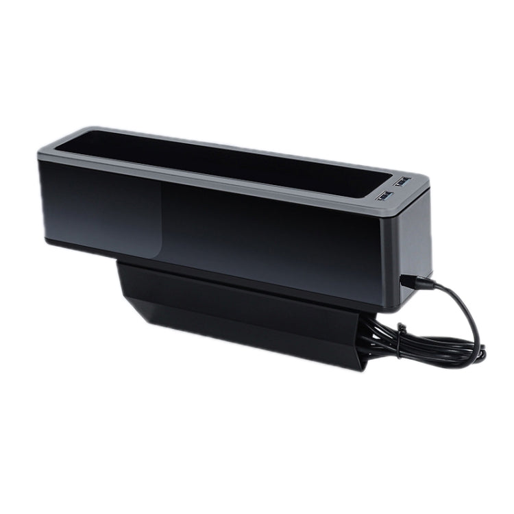 Car Seat Gap Storage Box with 2 USB Charging Port, Principal Driver Silver, Co-pilot Silver, Principal Driver Red, Co-pilot Red, Principal Driver Gray, Co-pilot Gray