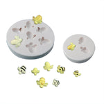 Kleine Biene Silikonform Fondant Schokoladenkuchenform, Mk-3171 Rosa, Mk-3171 Hellgrau, Mk-3172 Rosa, Mk-3172 Hellgrau
