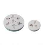Kleine Biene Silikonform Fondant Schokoladenkuchenform, Mk-3171 Rosa, Mk-3171 Hellgrau, Mk-3172 Rosa, Mk-3172 Hellgrau